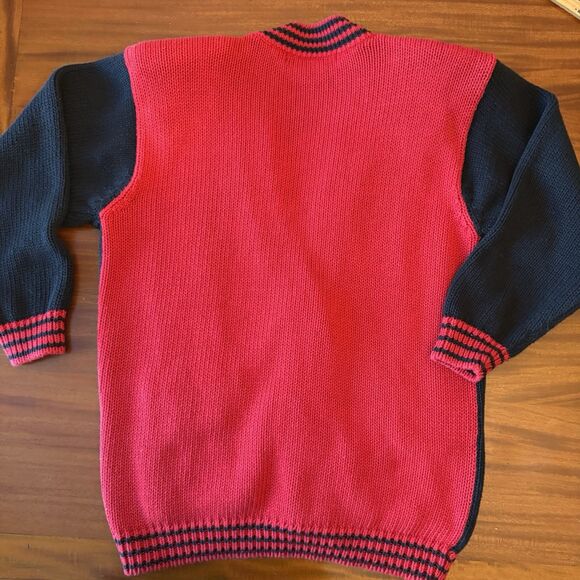Vintage 1993 I.B. Diffusion Sport Cardigan Sweater – Women’s Small – Red Black - Picture 7 of 7
